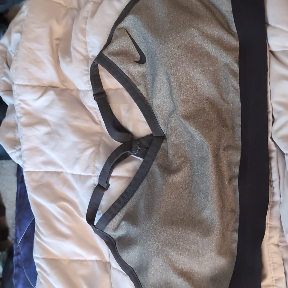 Nike gray & black bra
